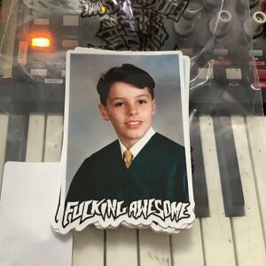 FA F*cking Awesome Skateboards Gino Iannucci Yearbook Photo STICKER  Poets
